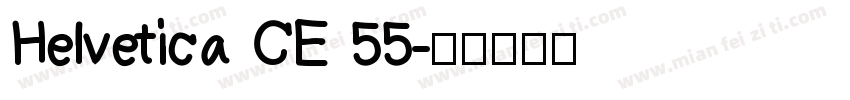 Helvetica CE 55字体转换